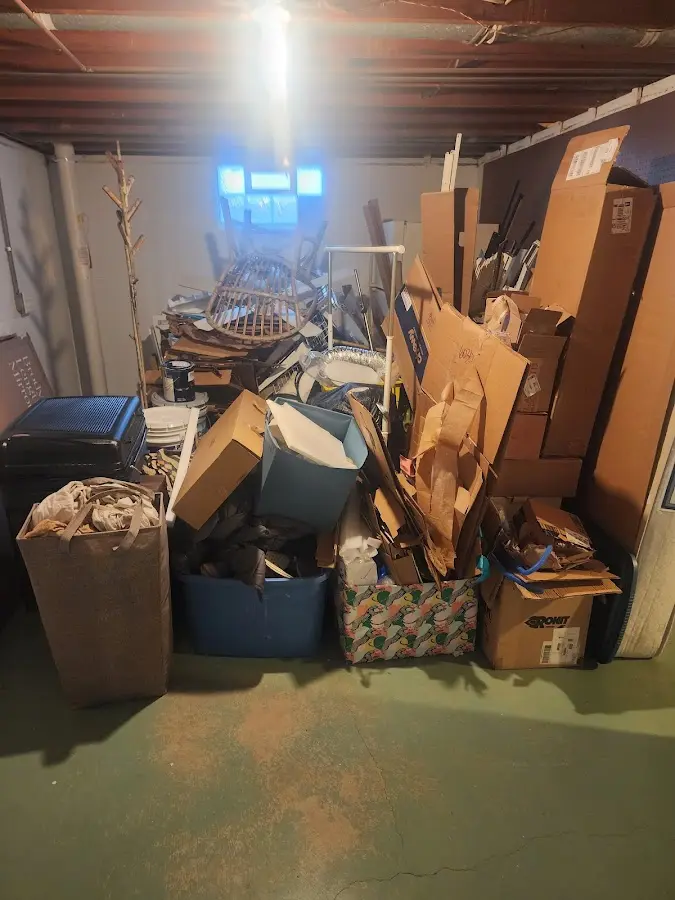 Roll-off dumpster container at job site for Roll Off Dumpster Rental in Cahokia Heights